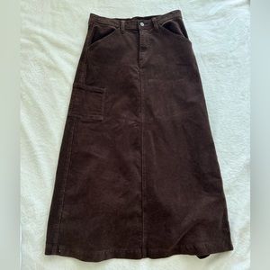 Corduroy Maxi Skirt